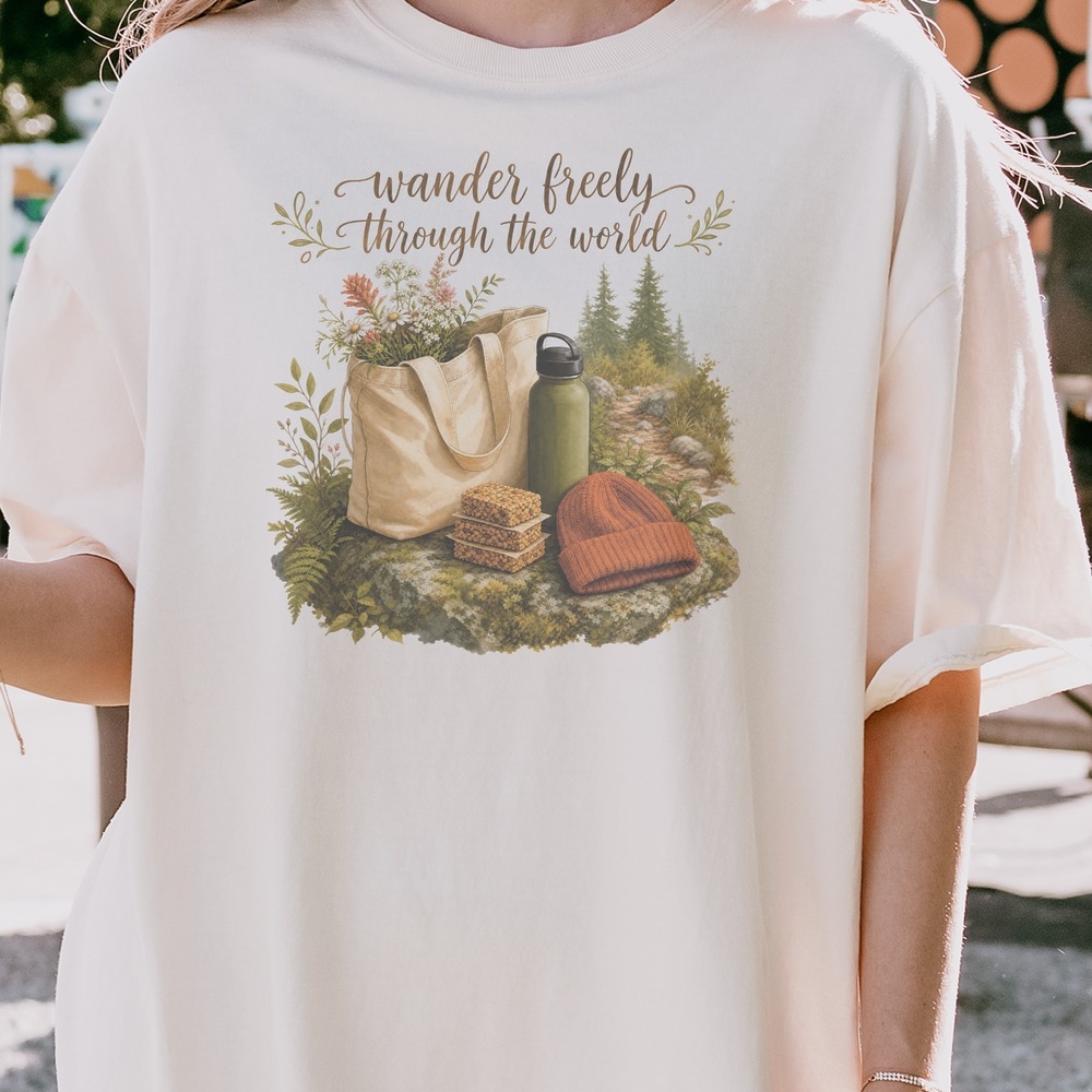 Wander Freely Through the World Trailhead Still Life Tee - Picture 2 of 6